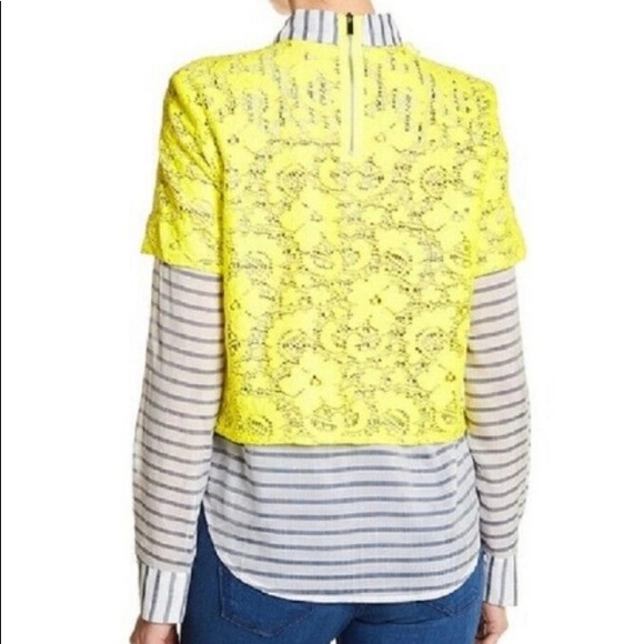 ELIZABETH & JAMES Carnie Blouse Size L - Picture 2 of 5